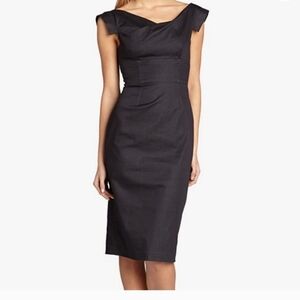 Maggy London Dress Cowl Neck Sleeveless Womens .Size 8 .Color Black